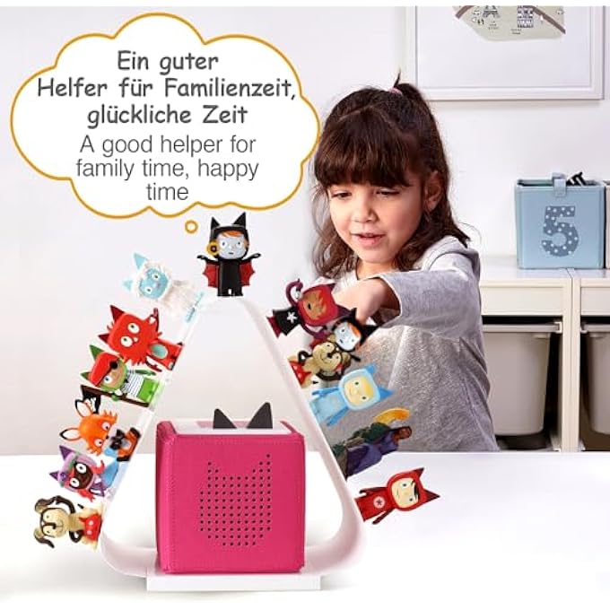 rayihni TONIE TRIANGULAR SHELF, MAGNETIC, 50 SHELF CAPACITY, MODERN STYLE, FLOATING SHELF FOR TONIE FIGURES & CHARGING STATION - Image 4